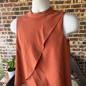 Bar III Rust Sleeveless Top
